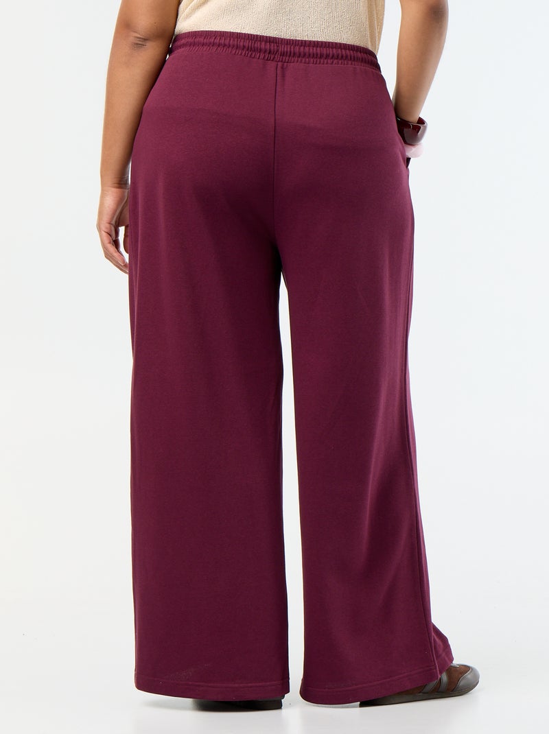Joggers ampi tinta unita Rosa - Kiabi
