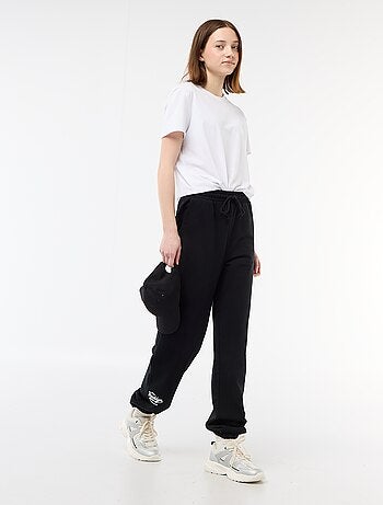 Joggers barrel in cotone tinta unita