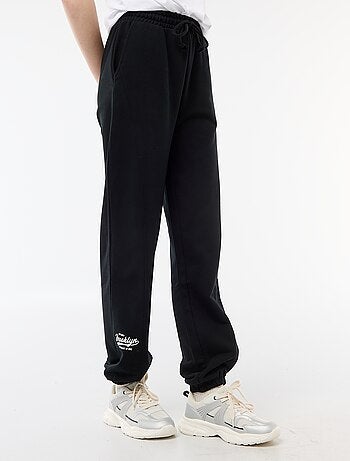 Joggers barrel in cotone tinta unita