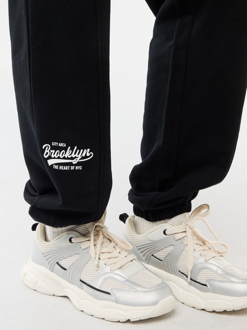 Joggers barrel in cotone tinta unita - Kiabi