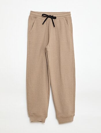 Joggers tinta unita in felpa leggera