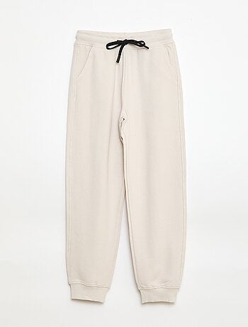 Joggers tinta unita in felpa leggera