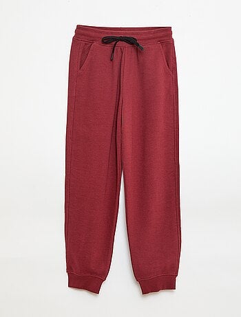 Joggers tinta unita in felpa leggera