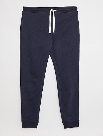 Joggers basic in tessuto felpato - L38