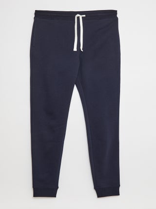 Joggers basic in tessuto felpato - L38