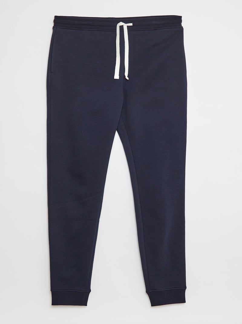Joggers basic in tessuto felpato - L38 Blu - Kiabi