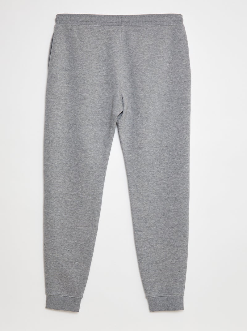 Joggers basic in tessuto felpato - L38 Grigio - Kiabi