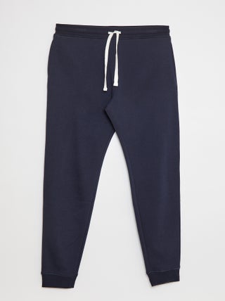 Joggers basic in tessuto felpato L36