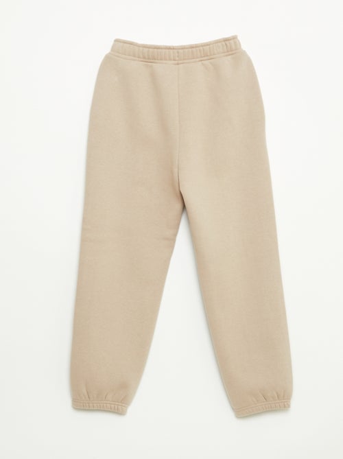 Joggers caldi tinta unita con fodera in pile - Kiabi