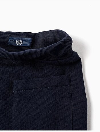 Joggers cargo felpati con stampa creativa