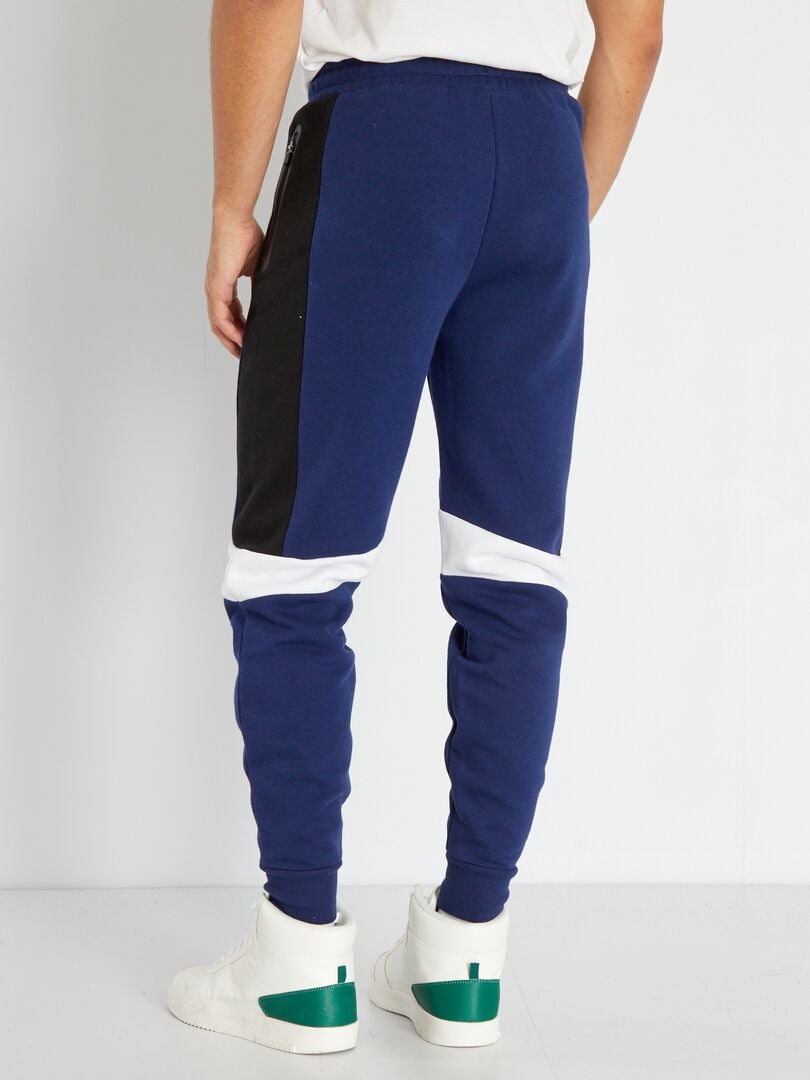 Joggers color block blu scuro - Kiabi