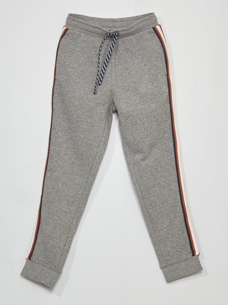 Joggers con bande a contrasto GRIGIO - Kiabi