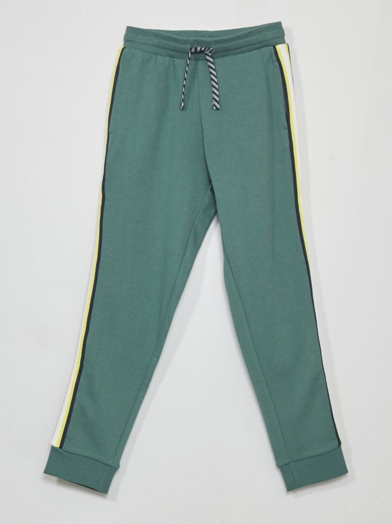 Joggers con bande a contrasto verde grigio - Kiabi