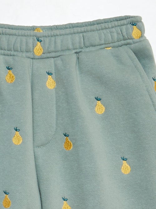 Joggers con ricamo ananas - Kiabi