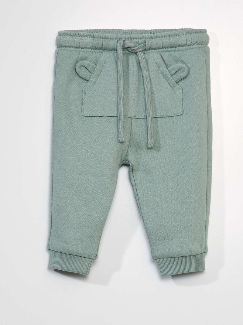 Joggers con tasca a marsupio VERDE - Kiabi