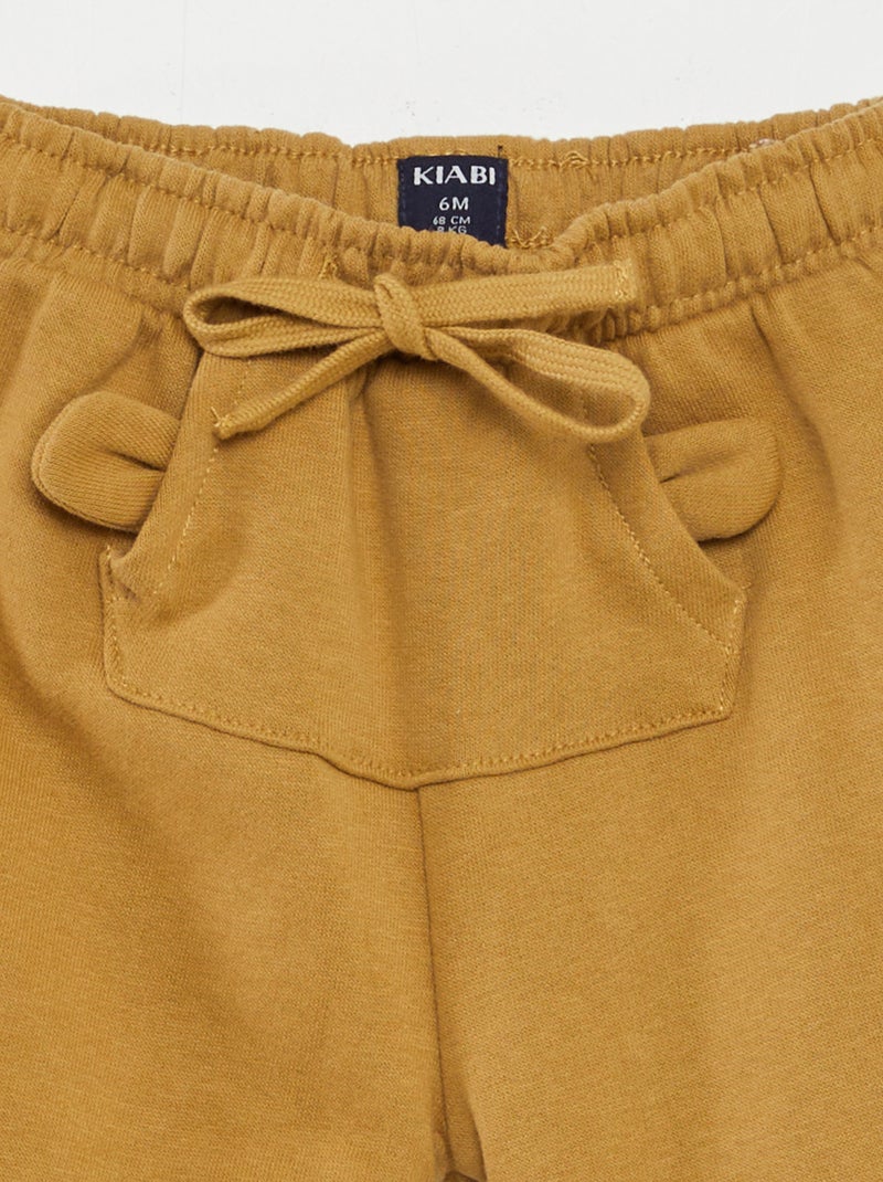 Joggers con tasca animata GIALLO - Kiabi