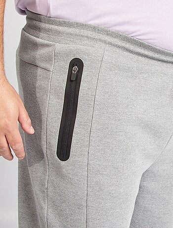 Joggers con tasche con zip in maglia piqué joggers con tasche con zip - tasche con zip