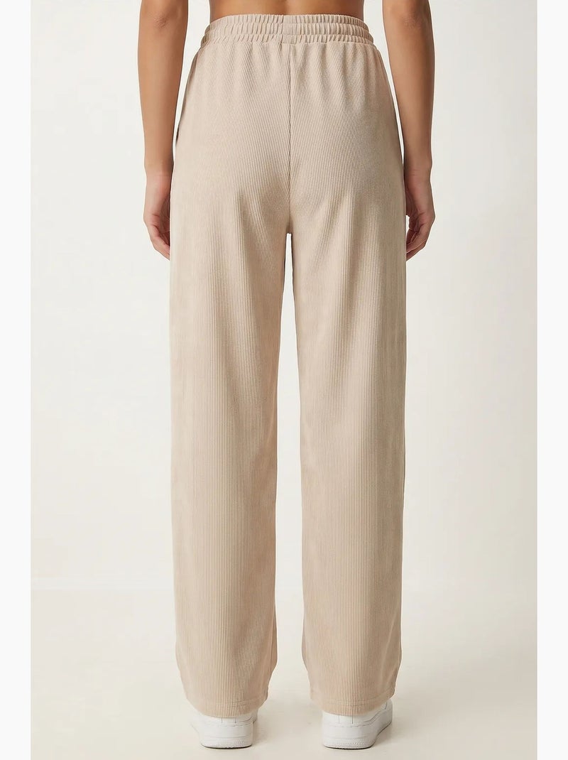 Joggers da donna a gamba ampia in modal istanbul Beige argilla - Kiabi