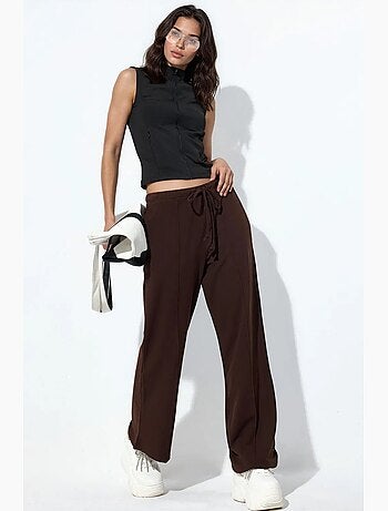 Joggers da donna in jersey a gamba svasata busem