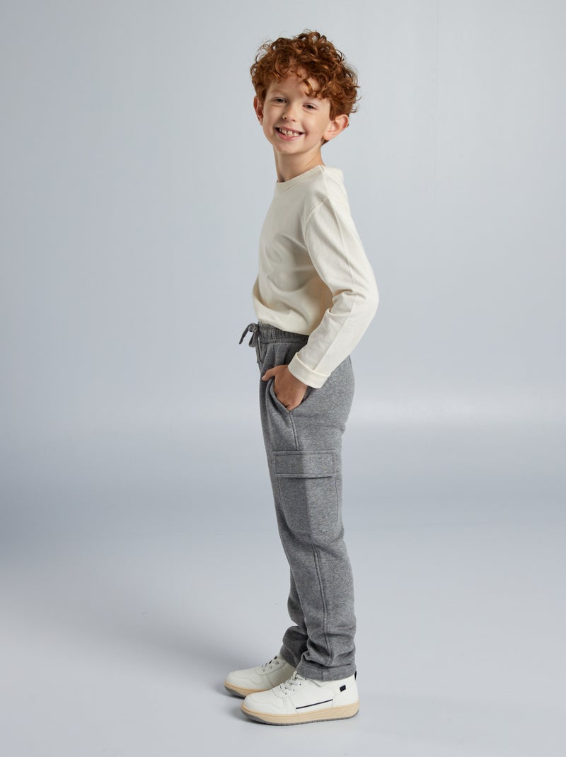 Joggers dritti multitasche - Taglio più aderente GRIGIO - Kiabi