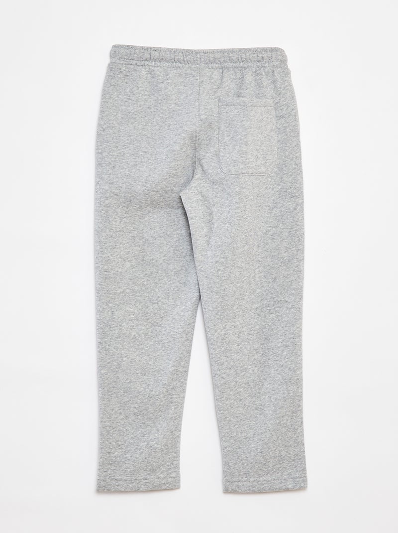 Joggers dritti tinta unita - Taglio + confortevole Grigio - Kiabi