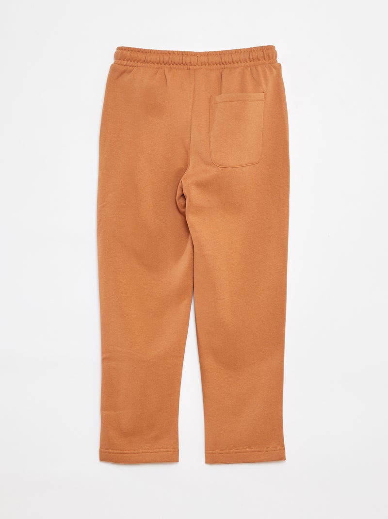 Joggers dritti tinta unita - Taglio + confortevole Marrone - Kiabi
