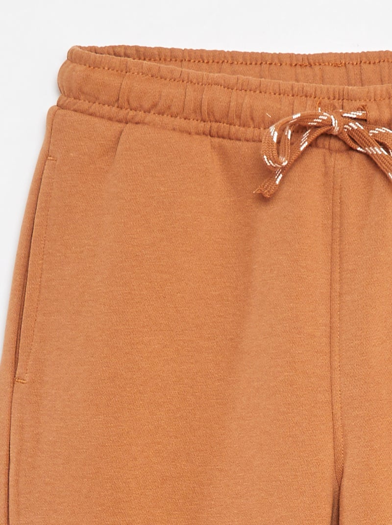 Joggers dritti tinta unita - Taglio + confortevole Marrone - Kiabi