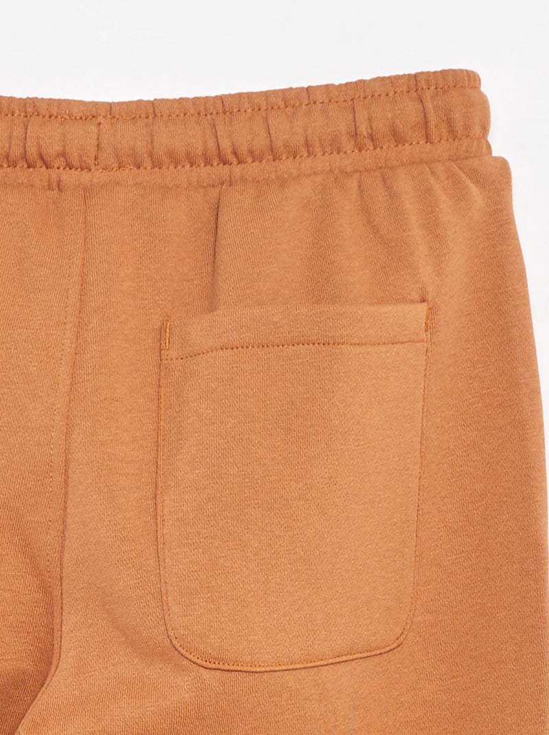 Joggers dritti tinta unita - Taglio + confortevole Marrone - Kiabi