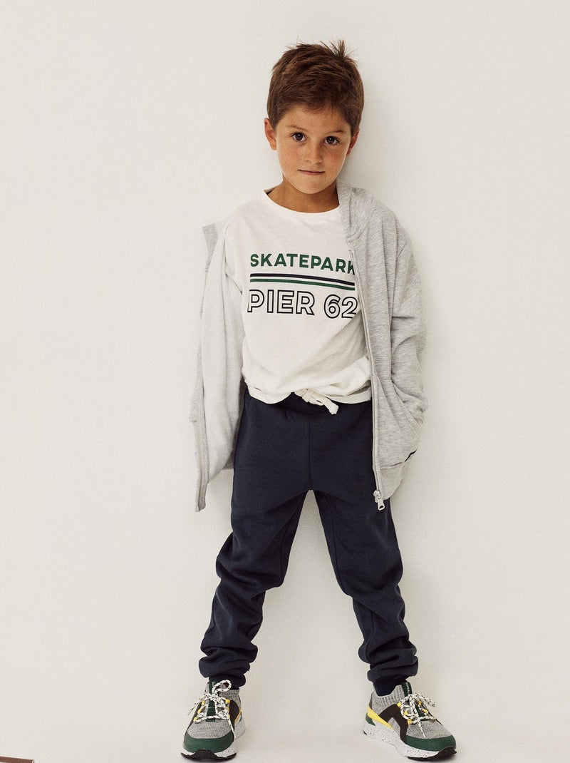 Joggers in cotone Blu scuro - Kiabi
