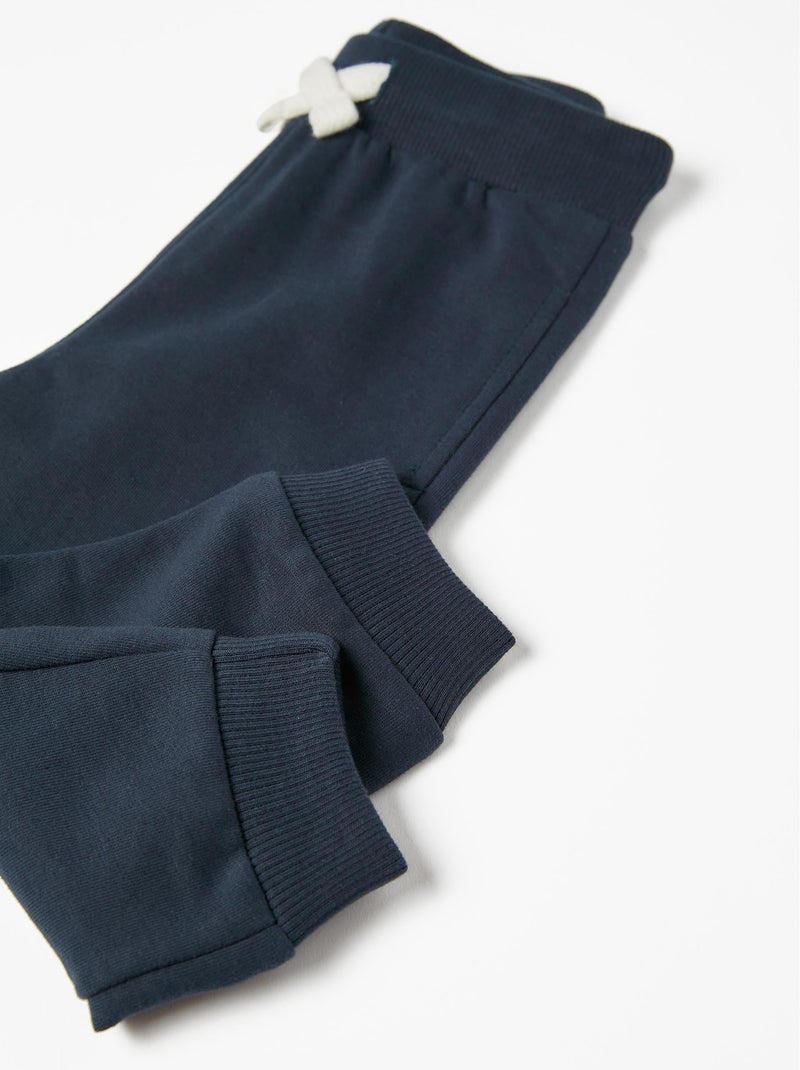 Joggers in cotone Blu scuro - Kiabi