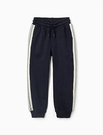 Joggers in cotone con nastro a righe