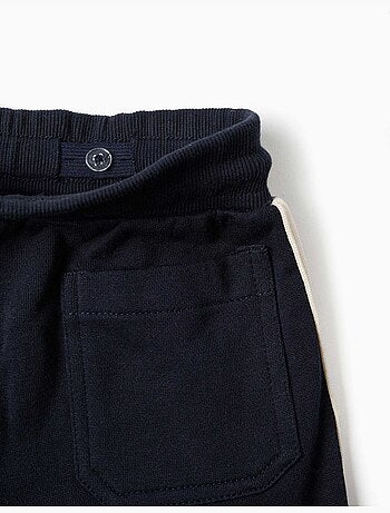 Joggers in cotone con nastro a righe