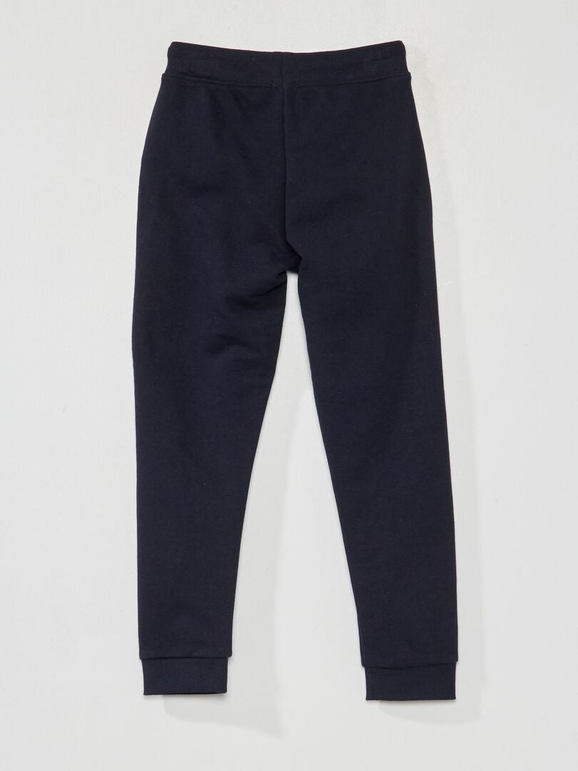 Joggers in cotone tinta unita Blu Navy - Kiabi