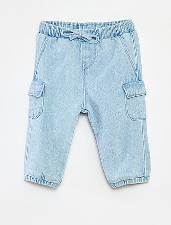 Joggers in denim con tasche