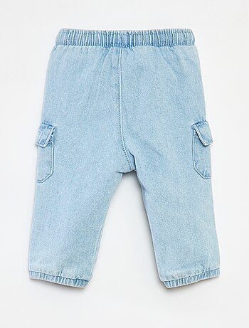 Joggers in denim con tasche