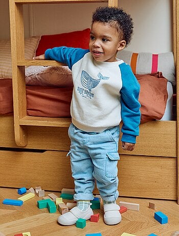 Joggers in denim con tasche