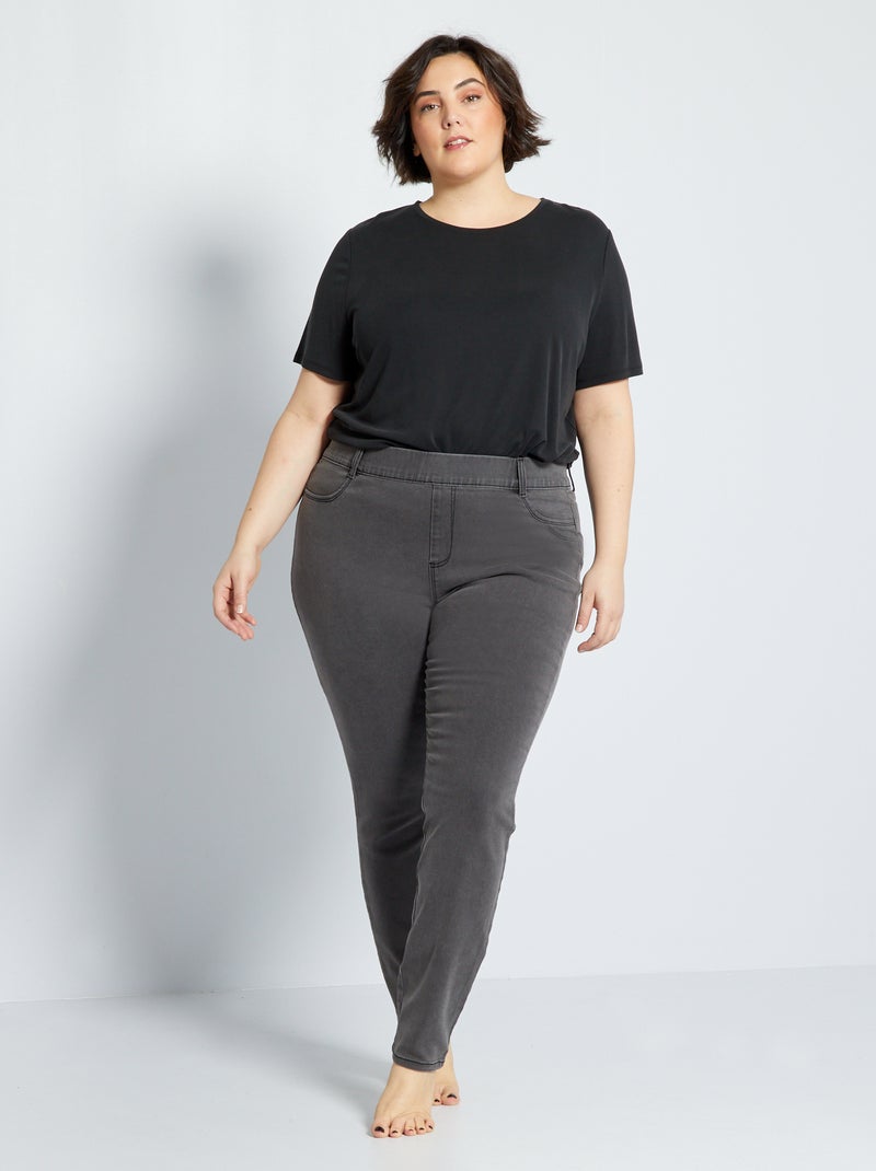 Joggers in denim L32 GRIGIO - Kiabi