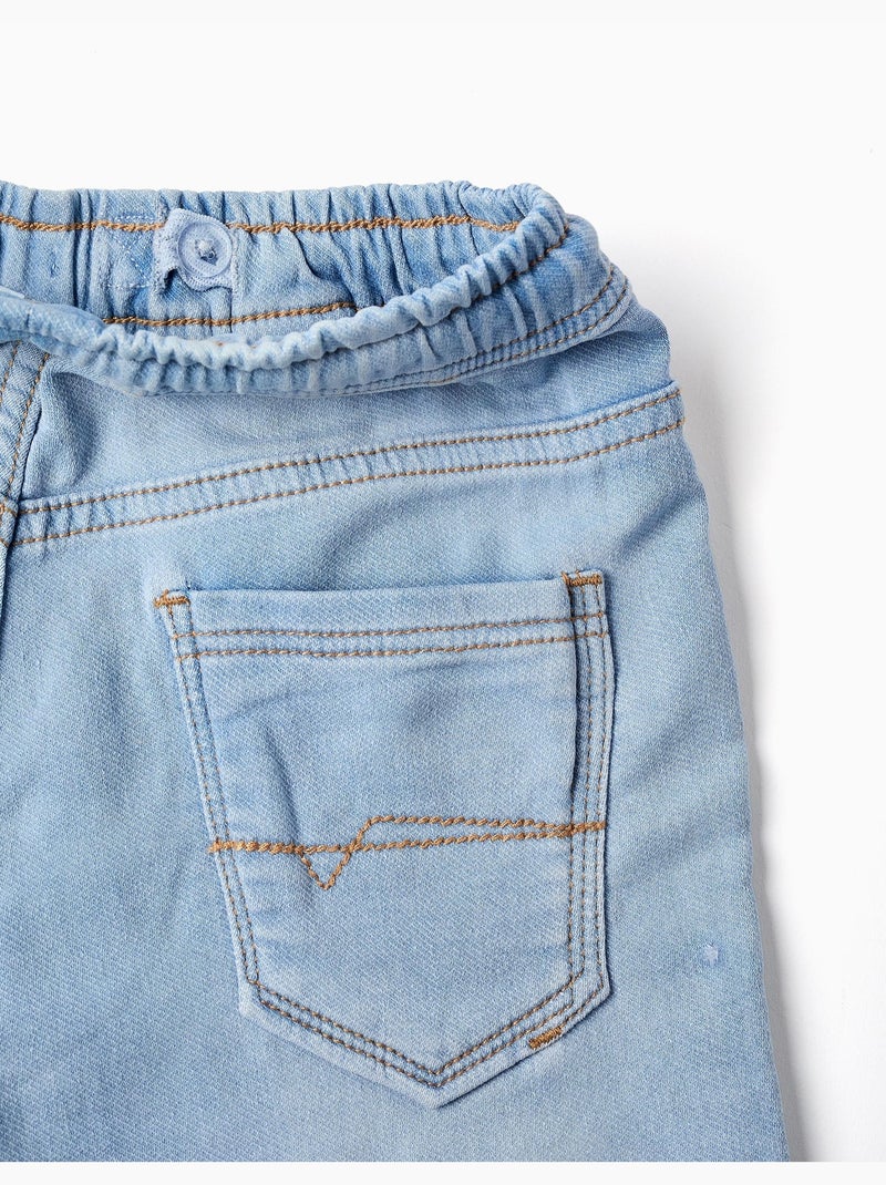 Joggers in denim slim fit con coulisse Blu chiaro - Kiabi