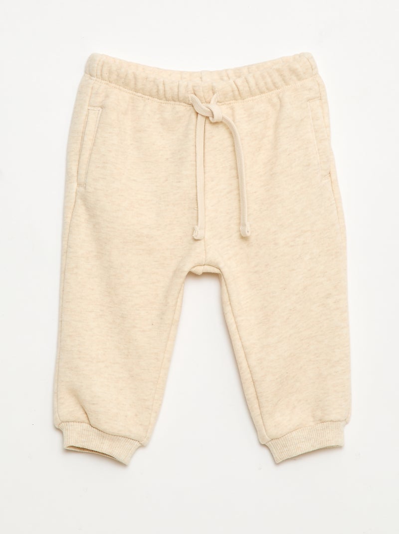 Joggers in felpa Beige - Kiabi