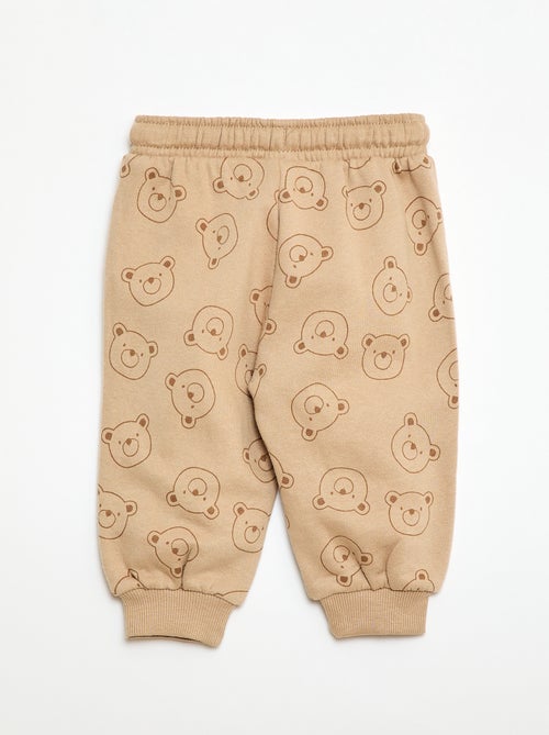 Joggers in felpa con tasca a marsupio e orecchie decorative - Kiabi