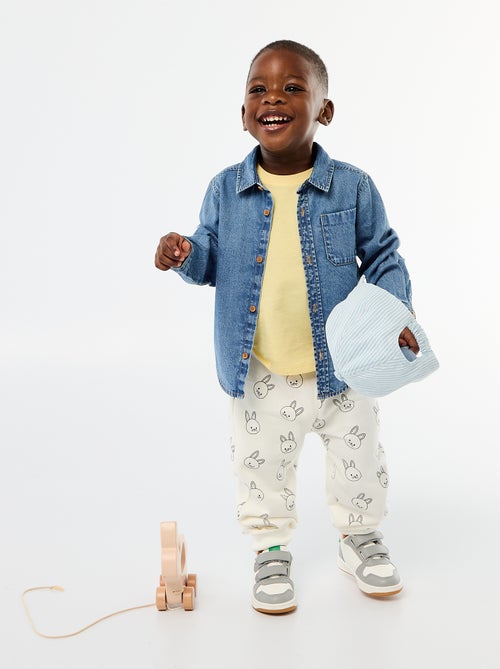 Joggers in felpa con tasca a marsupio e orecchie fantasiose - Kiabi