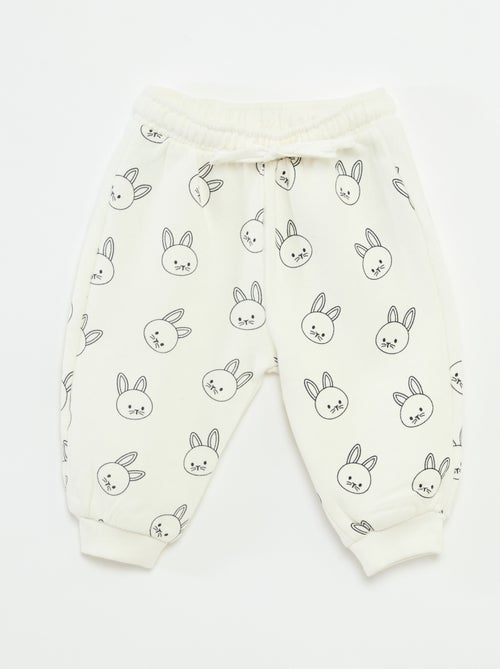 Joggers in felpa con tasca a marsupio e orecchie fantasiose - Kiabi