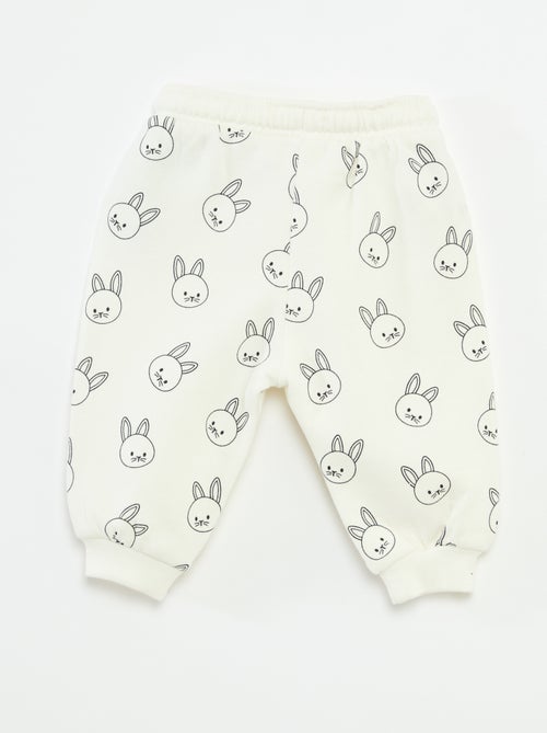 Joggers in felpa con tasca a marsupio e orecchie fantasiose - Kiabi