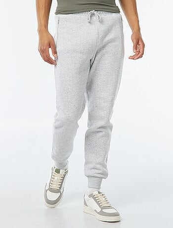 Joggers in felpa garzata con 2 tasche zippate