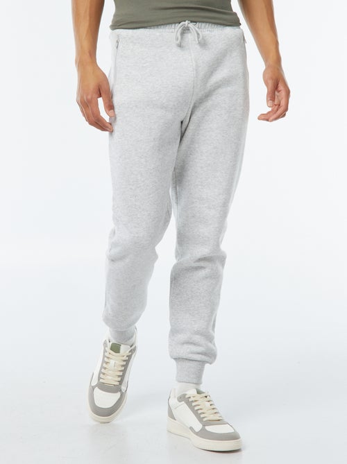 Joggers in felpa garzata con 2 tasche zippate - Kiabi