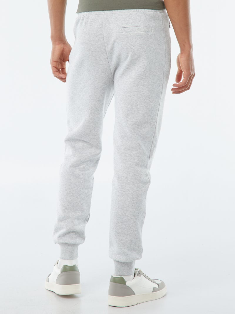 Joggers in felpa garzata con 2 tasche zippate Grigio - Kiabi
