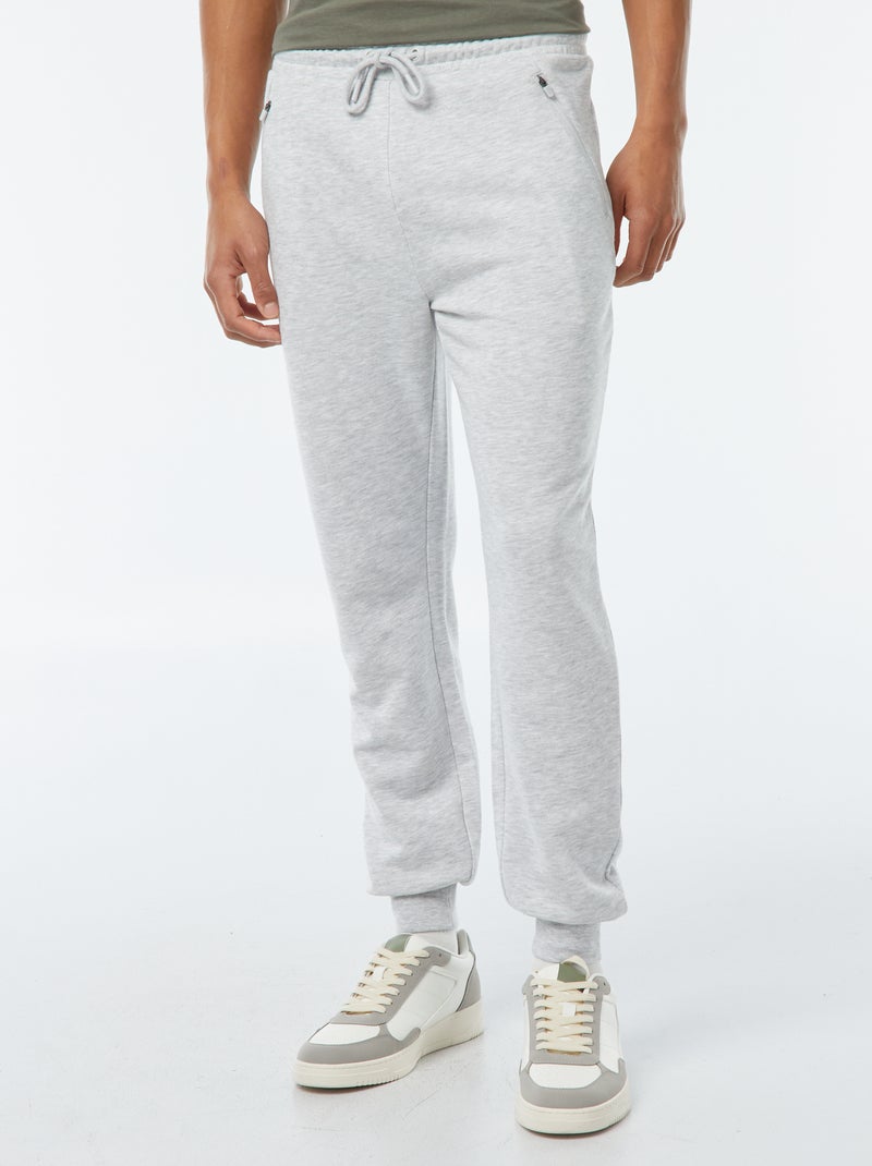 Joggers in felpa leggera con tasche zippate Grigio - Kiabi