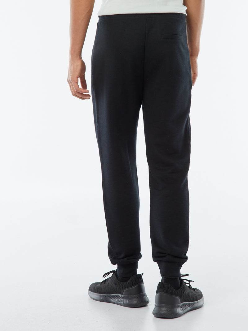 Joggers in felpa leggera con tasche zippate Nero - Kiabi