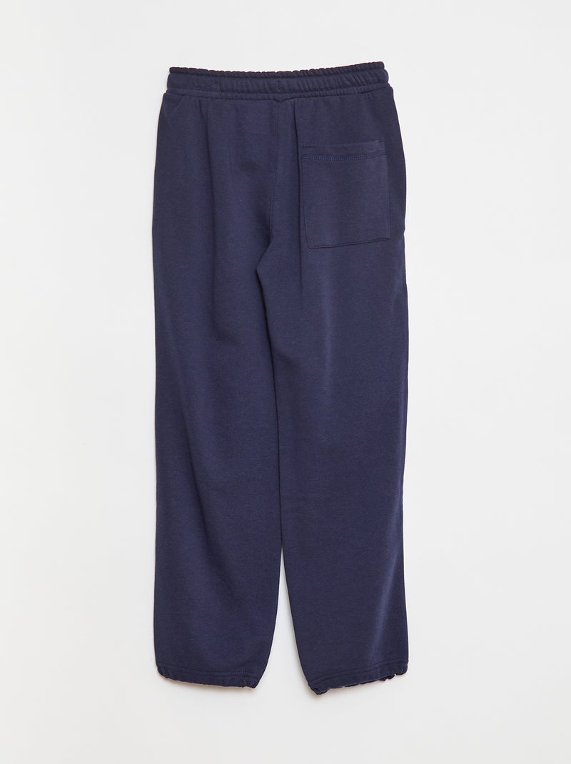 Joggers in french terry con bordino a contrasto Blu - Kiabi