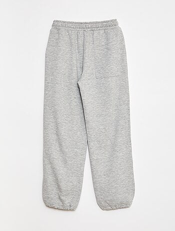 Joggers in french terry con bordino a contrasto